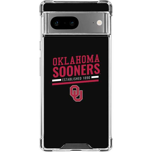 University of Oklahoma Sooners Est 1890 Google Pixel 8 Clear Case